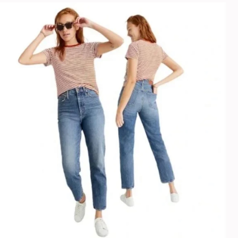 Madewell Medium Blue Classic Straight Jeans